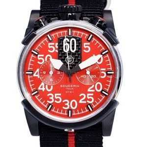 CT Scuderia Red Stainless Steel CS10106 Wristwatch